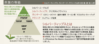 2023年 春摘み紅茶ファーストフラッシュ シルバーティップス（有機JAS認定ダージリン）