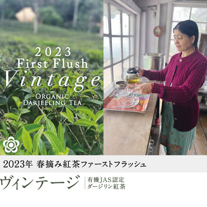 2023年 春摘み紅茶 ファーストフラッシュ ヴィンテージ（有機JAS認定ダージリン）