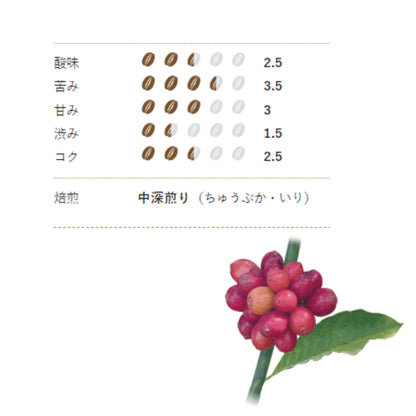 インド オーガニックコーヒー〈ポアブス農園〉中深煎り・深煎り焙煎（有機JAS認定）